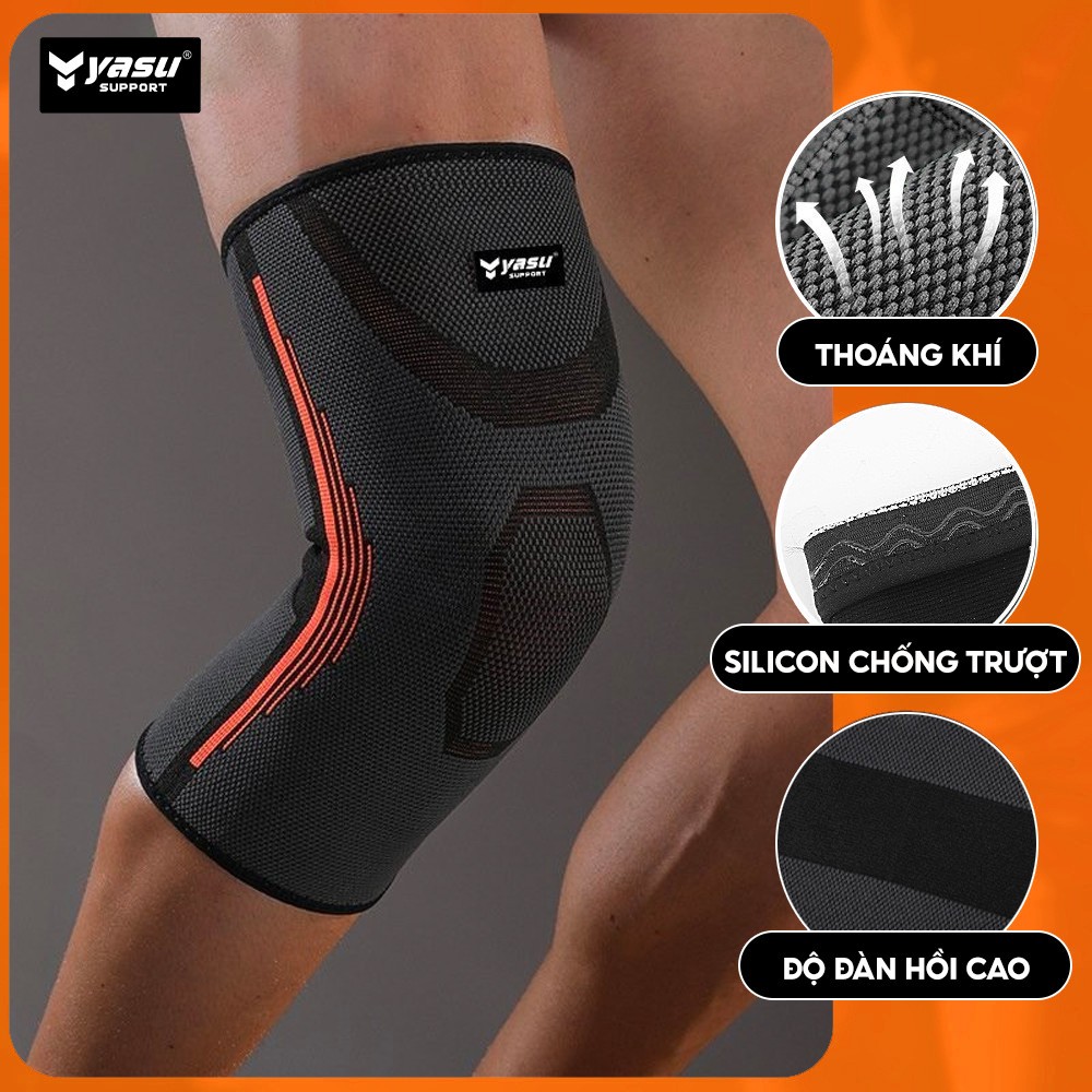 Băng gối bóng đá,chạy bộ vải dệt kim 3D cao cấp YASU 7718B