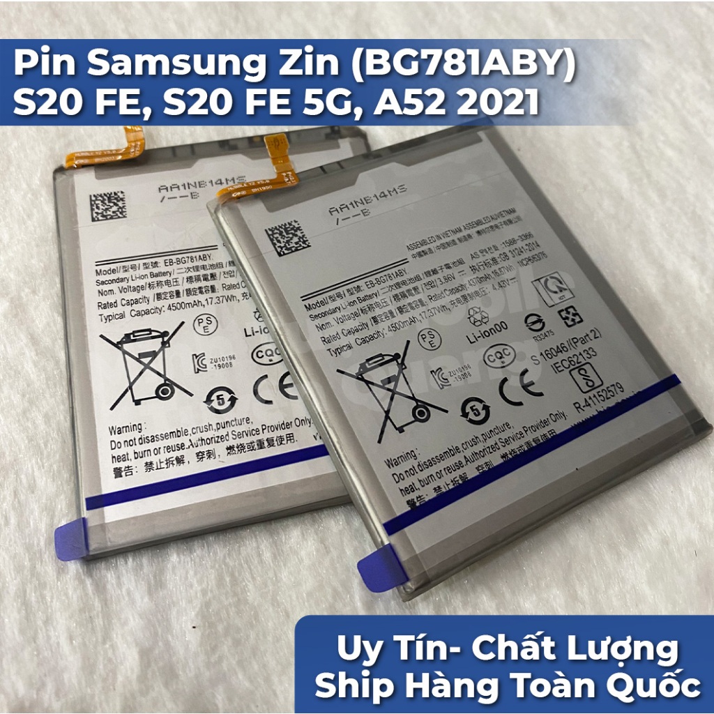 Pin Samsung S20 FE, S20 FE 5G, A52 2021 (BG781ABY) Zin