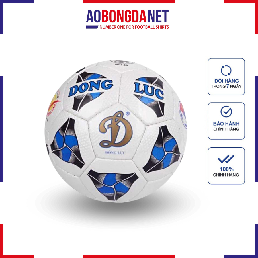 Quả Bóng Đá Động Lực Size 5 UCV 3.05 Chính Hãng, Bóng Đá Size 4 Động Lực Chất Liệu PU-PVC Tặng Kèm Kim Bơm Túi Lưới