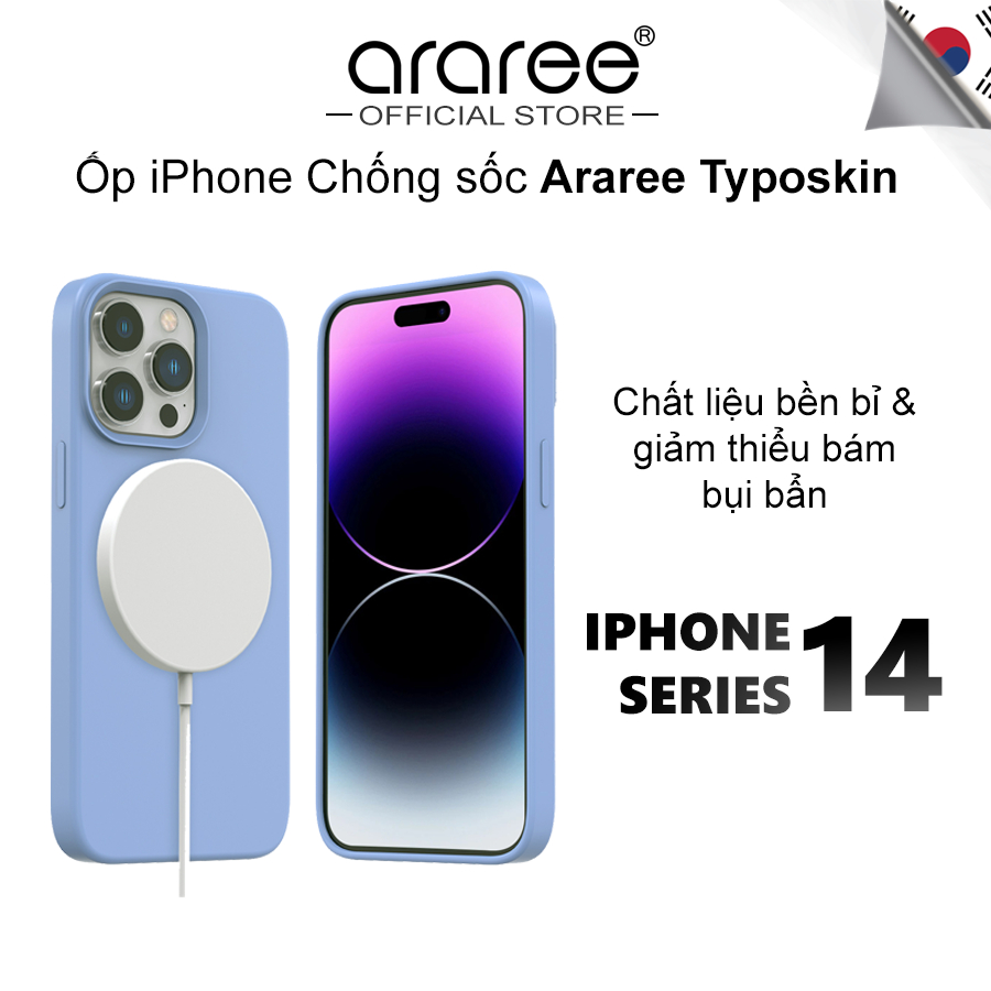Ốp Iphone Chống Sốc Araree Typoskin M iphone 14 / 14 Plus / 14 Pro / 14 Pro Max