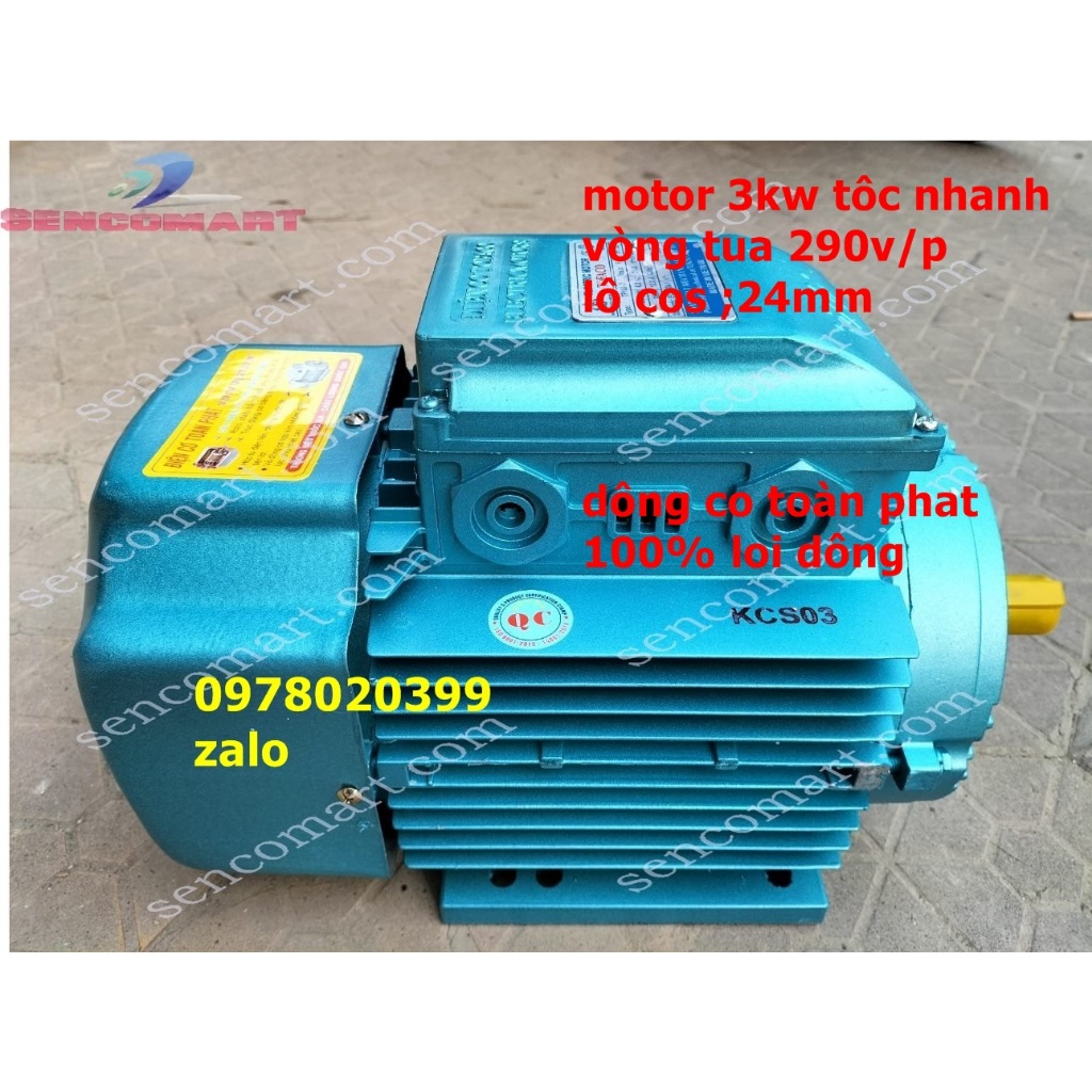 Mô tơ điện, động cơ điện 3kw , 2900 vòng/ phút