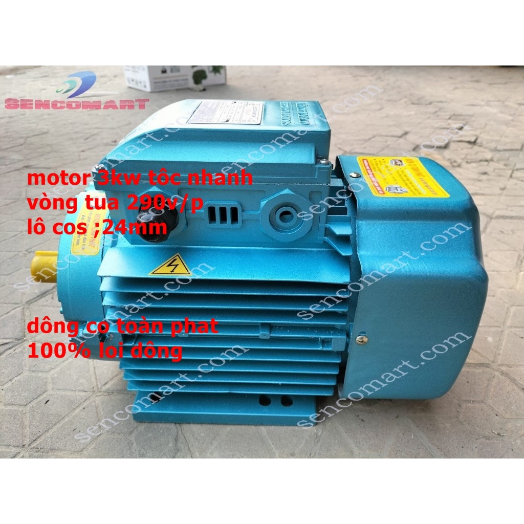 Mô tơ điện, động cơ điện 3kw , 2900 vòng/ phút