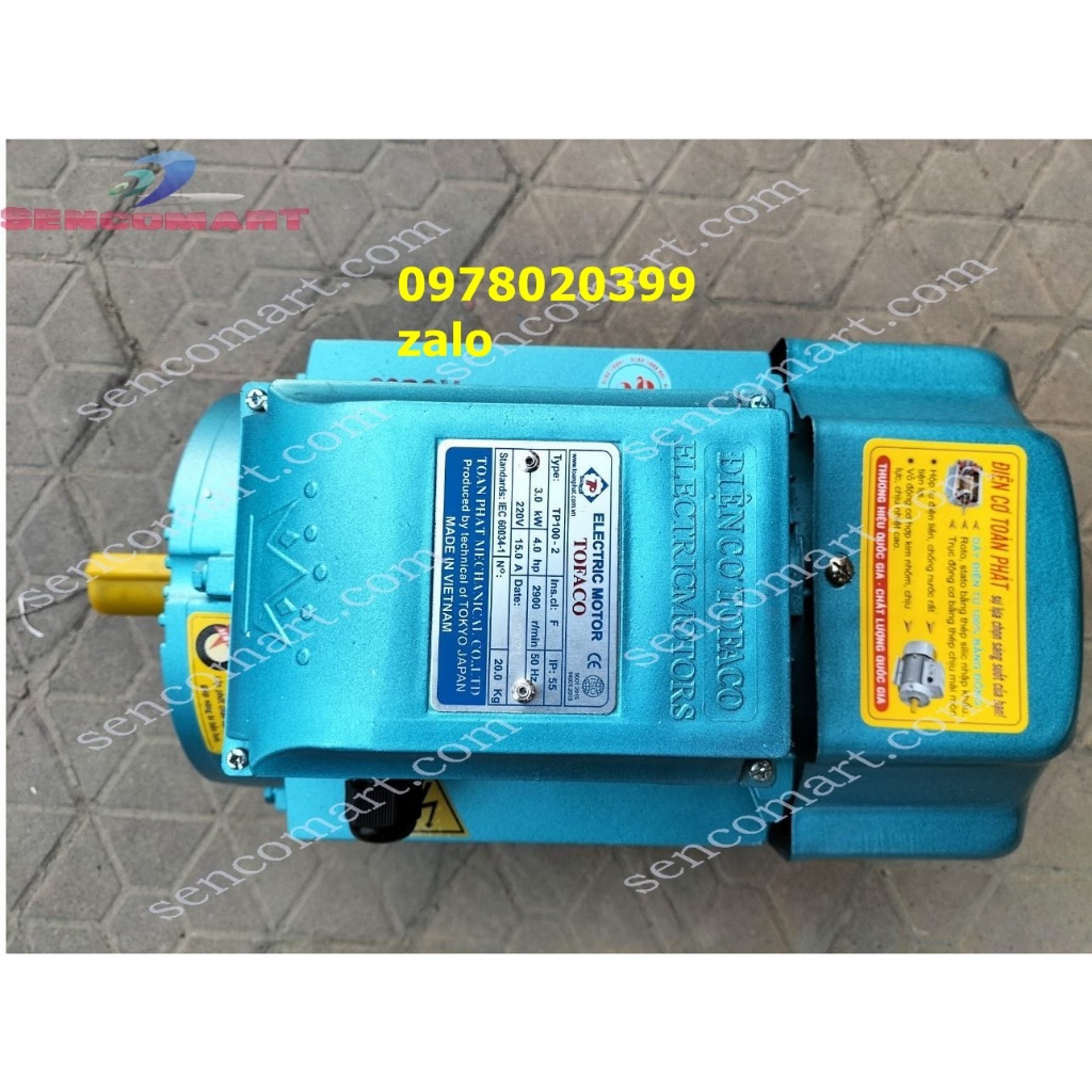 Mô tơ điện, động cơ điện 3kw , 2900 vòng/ phút