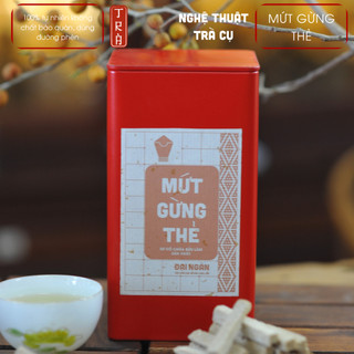 Mứt gừng thẻ đường phèn đóng hộp thiếc sang trọng 500gram