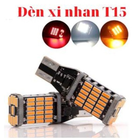 Đèn LED Xi nhan T15 /Đèn Lùi Chân T15/T10 Cho Ô tô Xe máy Chíp Siêu sáng