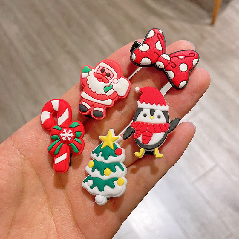 Set 10 chiếc kẹp tóc hình Noel