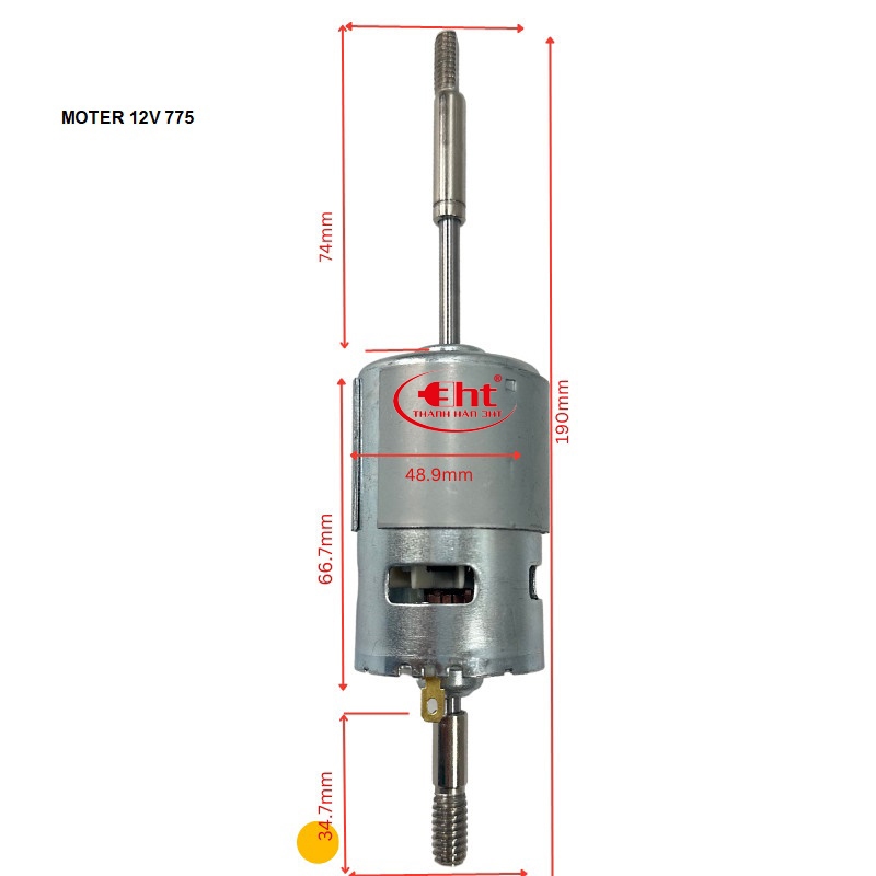 Đầu quạt 12v DC  - 3HT