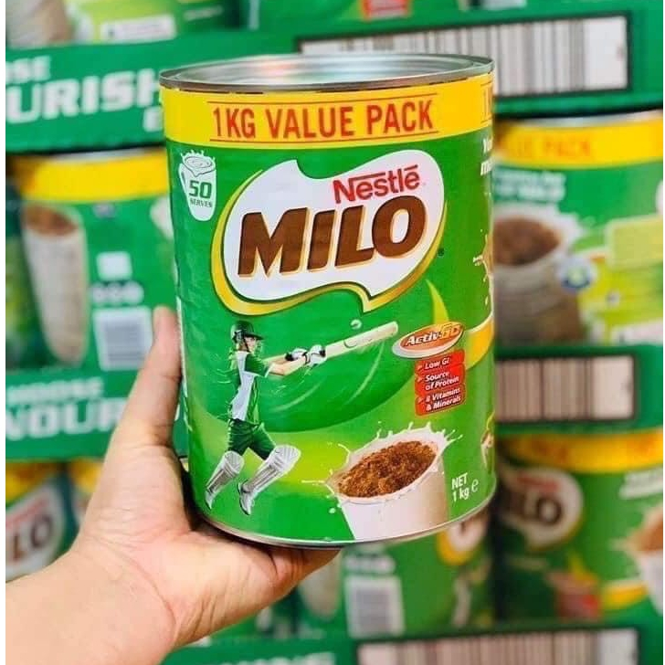 Combo Sữa tươi A2 Tách Kem Úc dạng bột gói 1kg + MiLo Úc hộp 1 kg - Phát triển chiều cao
