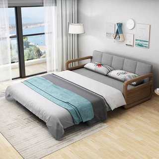 Giường sofa thông minh ba trong một, phong cách hiện đại, giường sofa gỗ có hộc chứa đồ, tặng kèm 3 gối