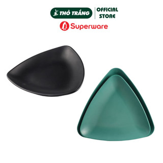 Dĩa Tam Giác Nhà Hàng Màu Nhám Nhựa Melamine Srithai Superware