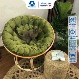 Ghế lười thư giãn Papasan 1m2 FutureChoice Giả mây phòng ngủ cho bé, decor ban công nằm thư giãn, trang trí phòng kháchh