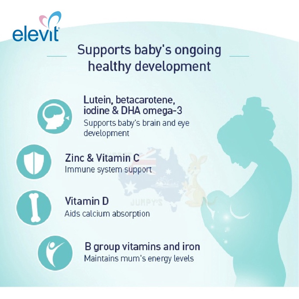 Viên uống bổ sung Vitamin cho phụ nữ sau khi sinh Bayer Elevit Breastfeeding 60 viên