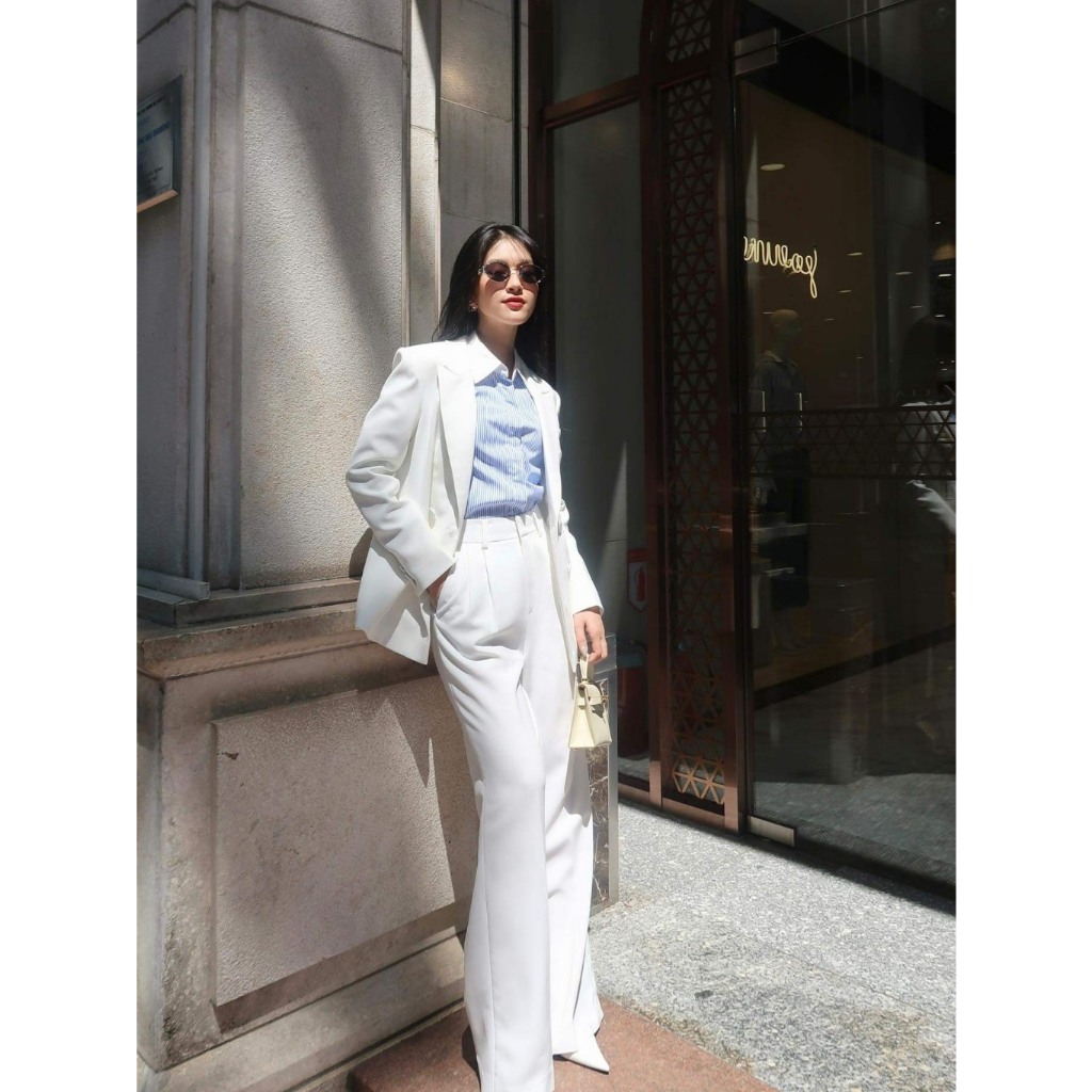 Áo vest Tuxedo White Label Blazer HUONG BOUTIQUE HBVEST233