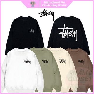 Áo Nỉ Hoodie sweater Stussy Basic chính hãng chất nỉ bông cotton form rộng unisex nam nữ - SX NấmCloset 008