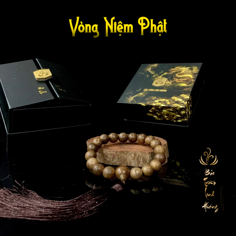 Vòng Trầm Hương Niệm Phật Tụng Kinh 19 Hạt Tốc Rừng Vòng Phong Thủy CHÍNH HÃNG Chuỗi Tràng Cao Cấp Quà Tặng Nam Nữ