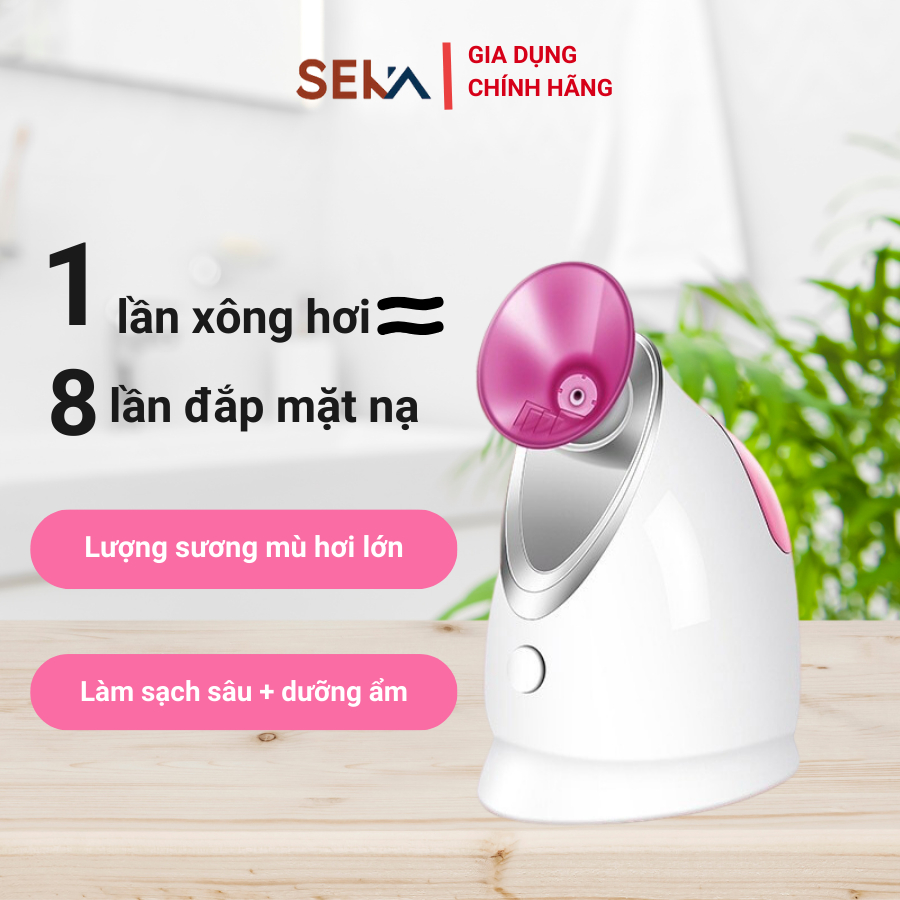 Máy Xông Hơi Mặt SEKA Cao Cấp công suất 280W 55ml - Hàng Nhập Khẩu Bảo Hành 12 Tháng