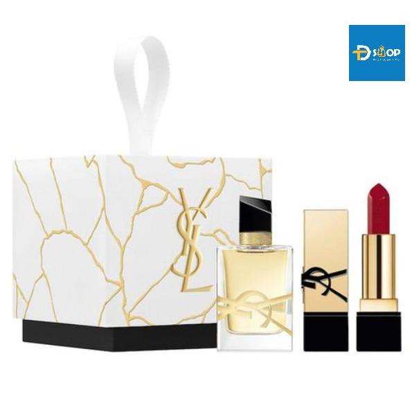Set Yves Saint Laurent YSL Nước Hoa Nữ Libre EDP 7.5ml + Son YSL Rouge Pur Couture 1.3g