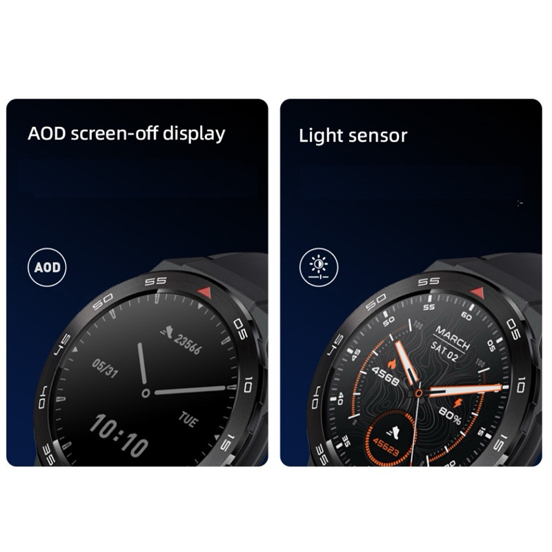 Đồng hồ thông minh đi bơi thể thao nghe gọi Mibro GS Pro - Màn hình Amoled HD GPS tập luyện kháng nước 5ATM