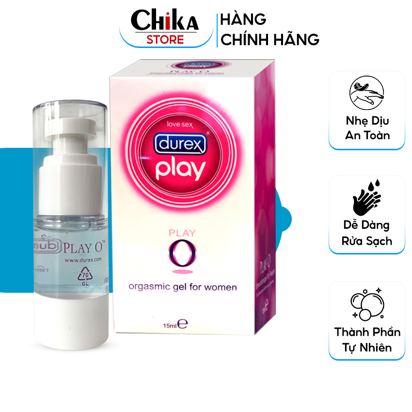 Gel Bôi Trơn Play O, Bôi Trơn Quan Hệ, Tăng Khoái Cảm Cho Nữ, Gel Durex Gốc Nước An Toàn, Không Mùi | Store_chika