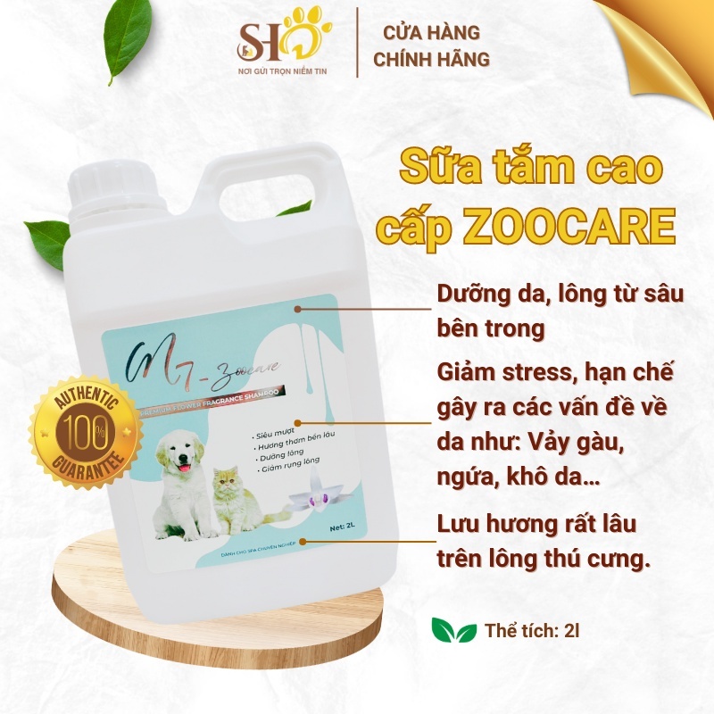SỮA TẮM CAO CẤP TINH DẦU PHÁP M7 – ZOO CARE CHÓ MÈO (DÀNH CHO SPA CHUYÊN NGHIỆP)