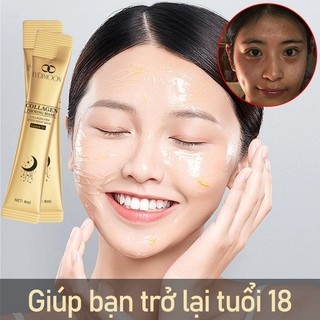 Mặt nạ cấp ẩm Mặt nạ ngủ đắp Mask ngủ collagen 4ml*20pcs làm căng và mịn da cải thiện tình trạng xỉn màu Giữ ẩm