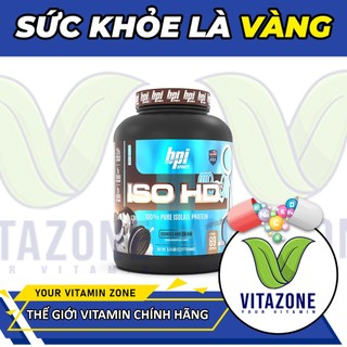 Sữa Tăng Cơ ISO HD Hãng BPI Sport - Hàng Chính Hãng Công Ty Hộp 5lbs ( 2.3kg )