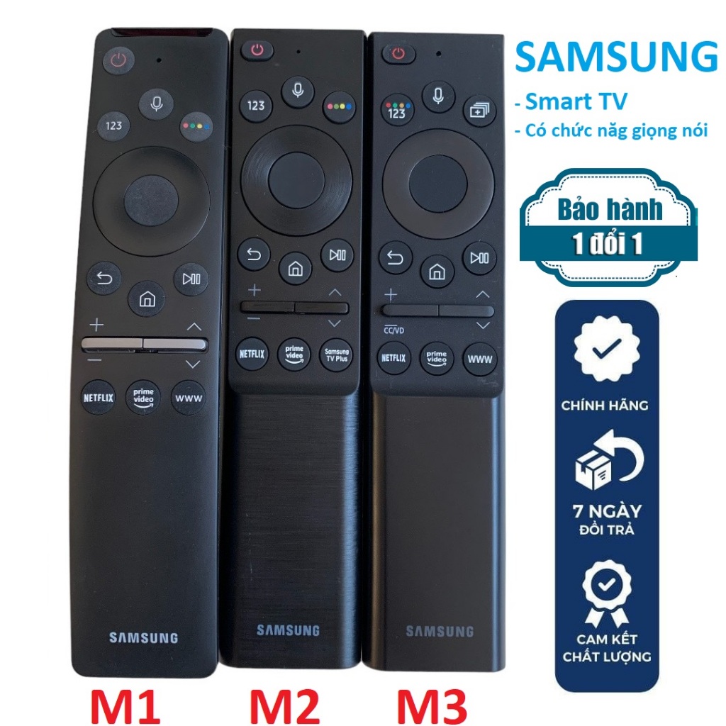 Điều khiển tivi Samsung giọng nói chính hãng zin theo TV, Remote samsung smart TV thông minh các đời 2019/20/21/22