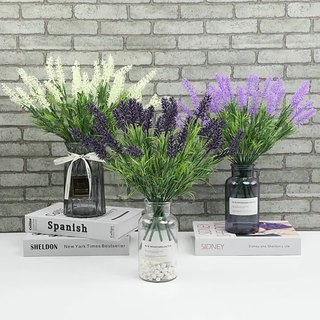 Cành Lavender giả decor, chụp ảnh, trang trí...