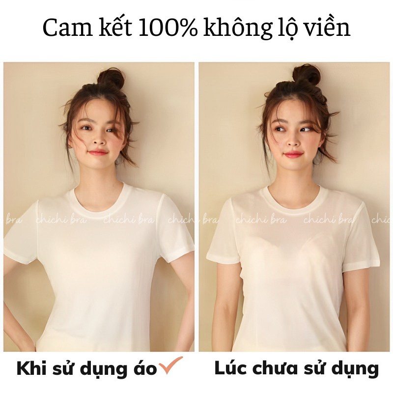 Áo Ngực Không Gọng Nâng Ngực Đệm Mỏng Chất Su Siêu Mềm Mại Hỗ Trợ Chống Ung Thư HeeS1184