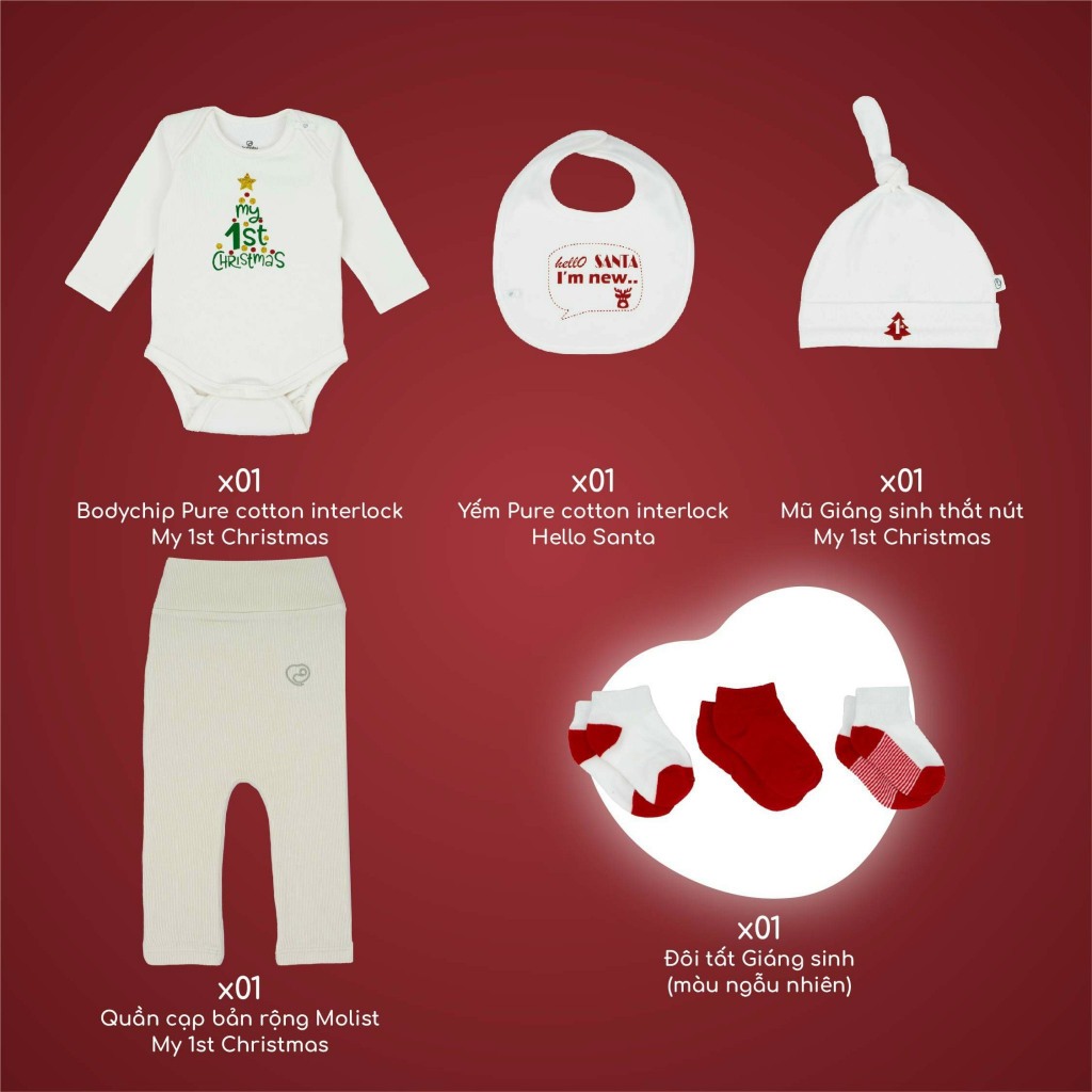 Set hộp quà Giáng Sinh cho bé gồm 17 chi tiết Miracle GCT600001 BU