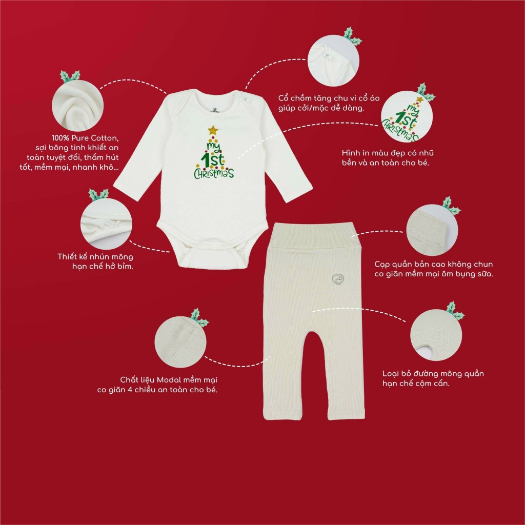 Set hộp quà Giáng Sinh cho bé gồm 17 chi tiết Miracle GCT600001 BU