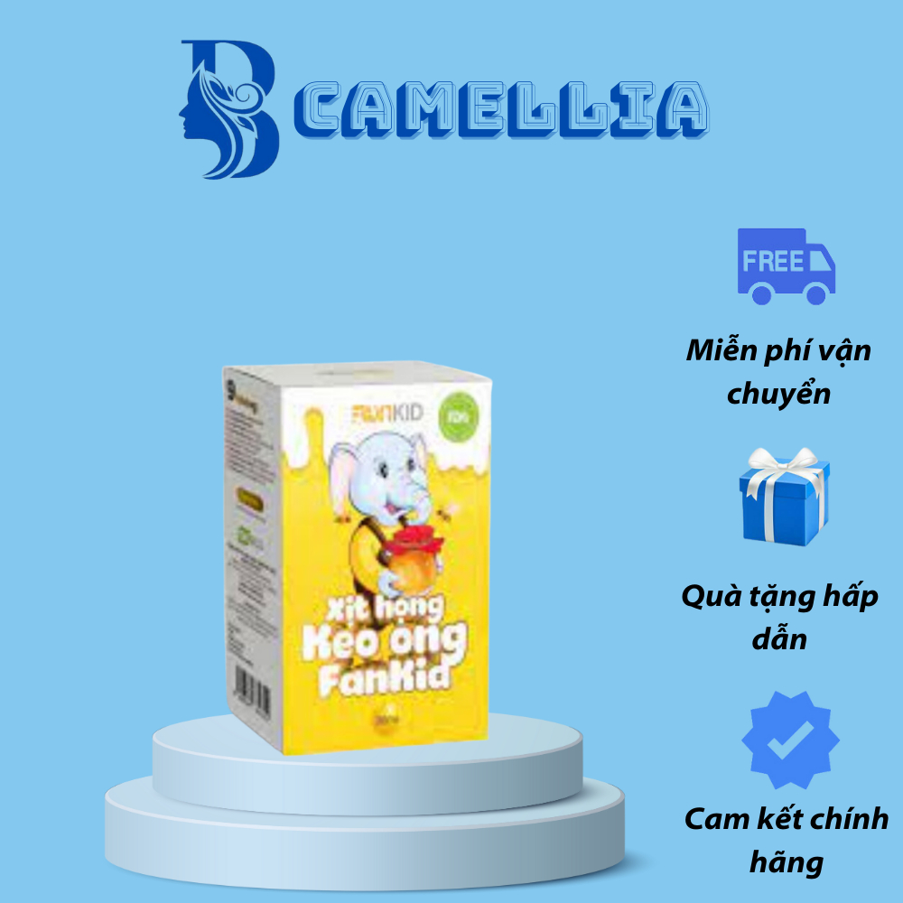 Xịt Họng Keo Ong FanBee - hỗ trợ đau rát họng, viêm họng, nhiệt miệng, loét miệng lưỡi 20ml