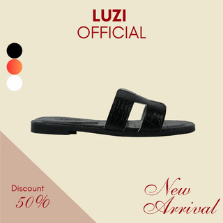 Dép lê nữ quai ngang chữ H Luzi LZ9,dép đế bệt thời trang hottrend