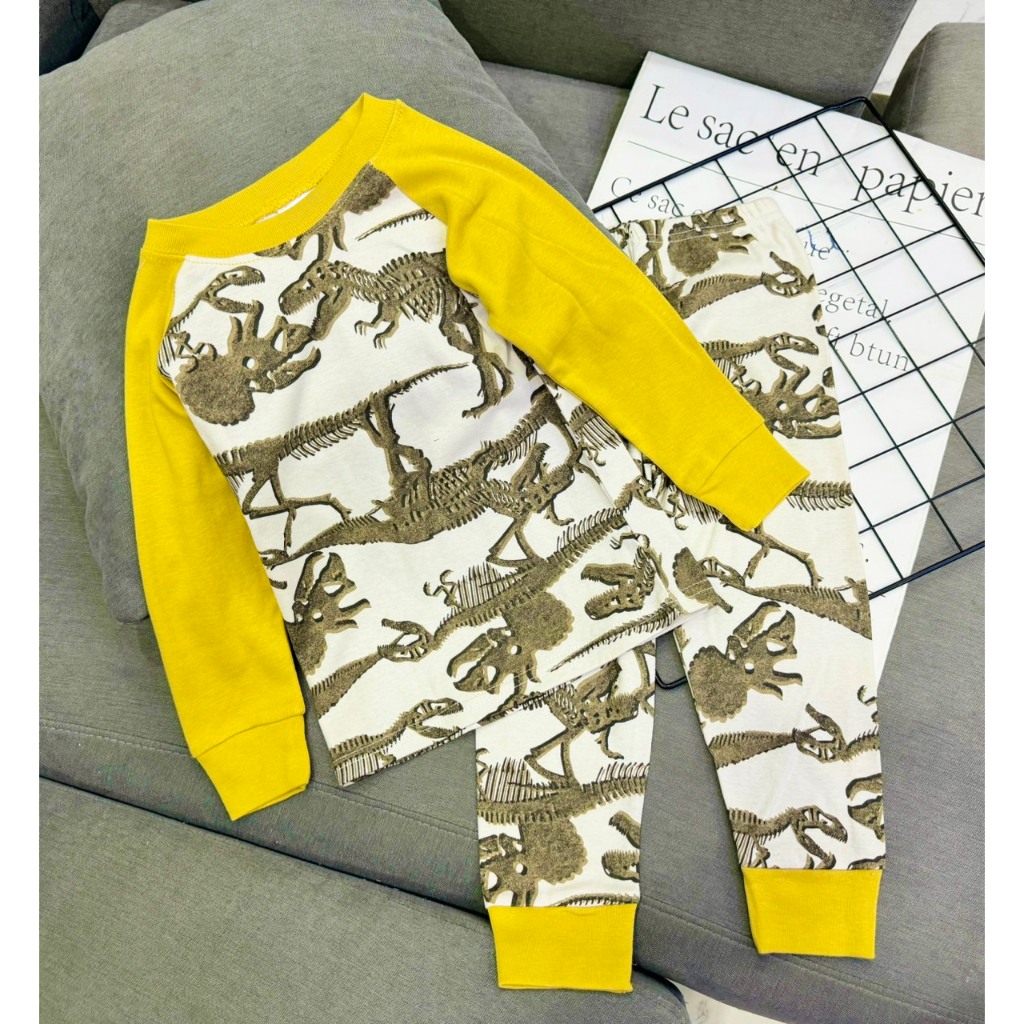 Bộ tay dài quần dài Thun borip bé trai siêu yêu size nhí 10-22kg