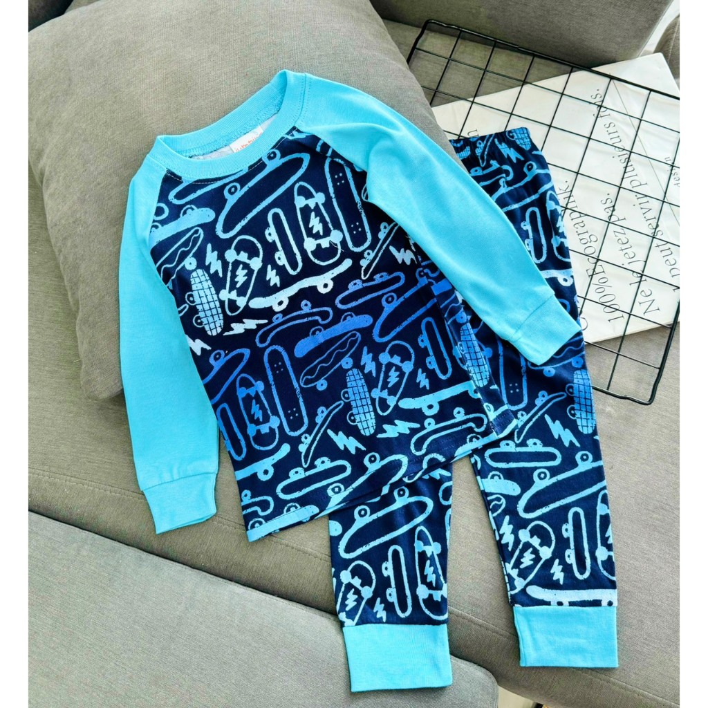 GIÁ TỐT - Bộ dài tay bé trai thun cotton hàng xuất dư xịn - FREESHIP
