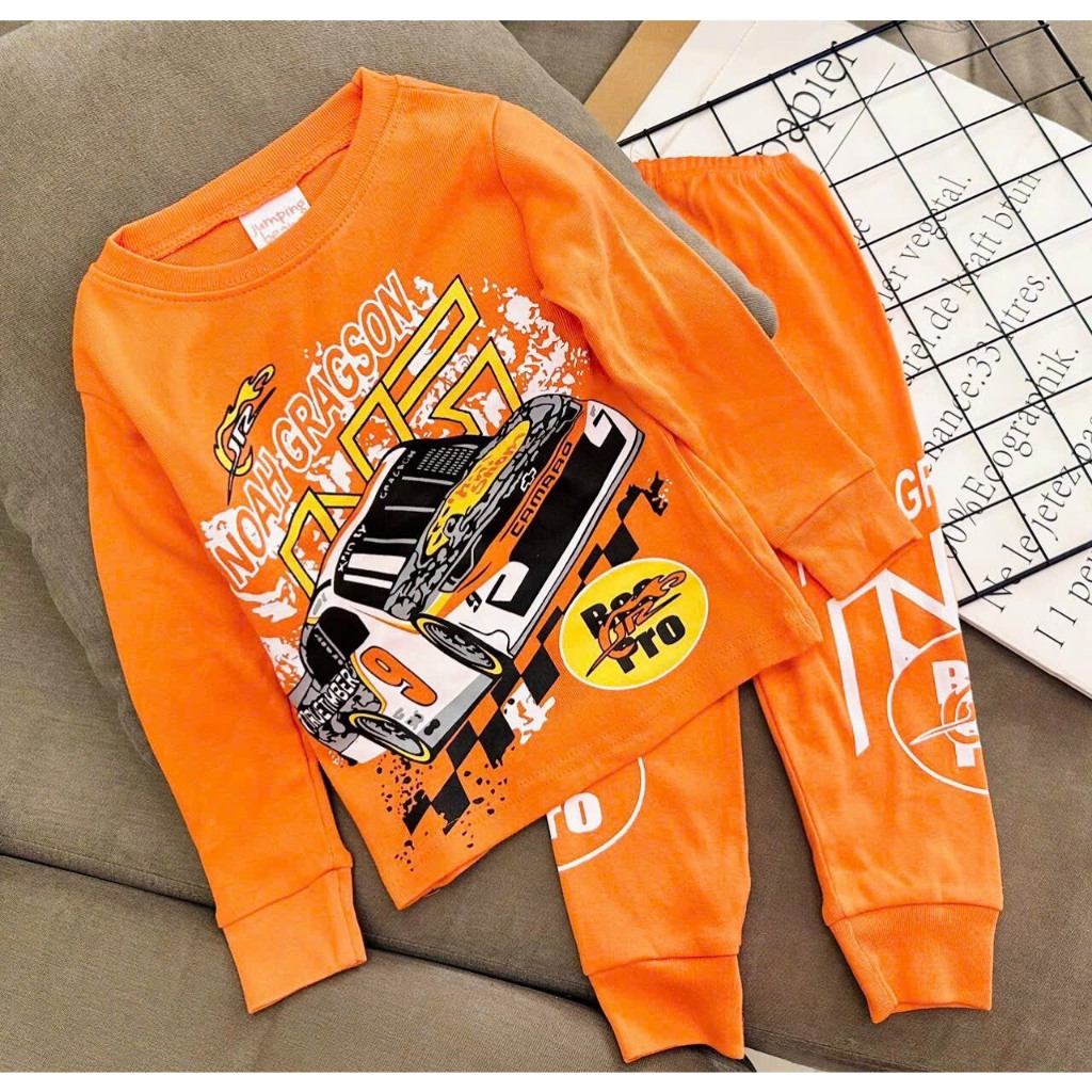 GIÁ TỐT - Bộ dài tay bé trai thun cotton hàng xuất dư xịn - FREESHIP