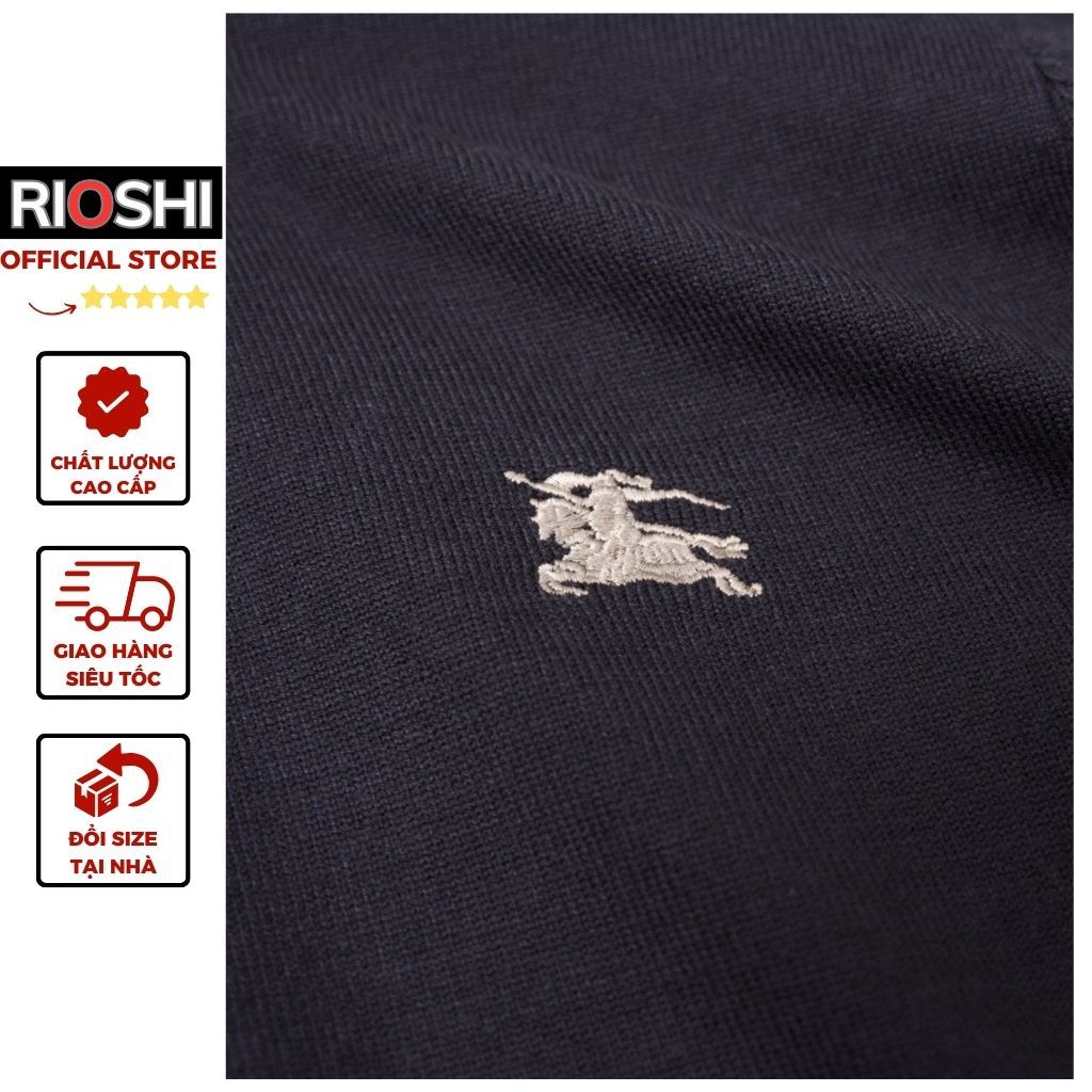 Áo len nam QC Burburry dài tay form đẹp giữ nhiệt tốt Rioshi RDD13 - Áo len dài tay dày dặn Hàng Cao Cấp