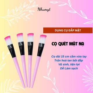 Cọ quét mặt nạ cán hồng, cán trắng, cọ đắp mask