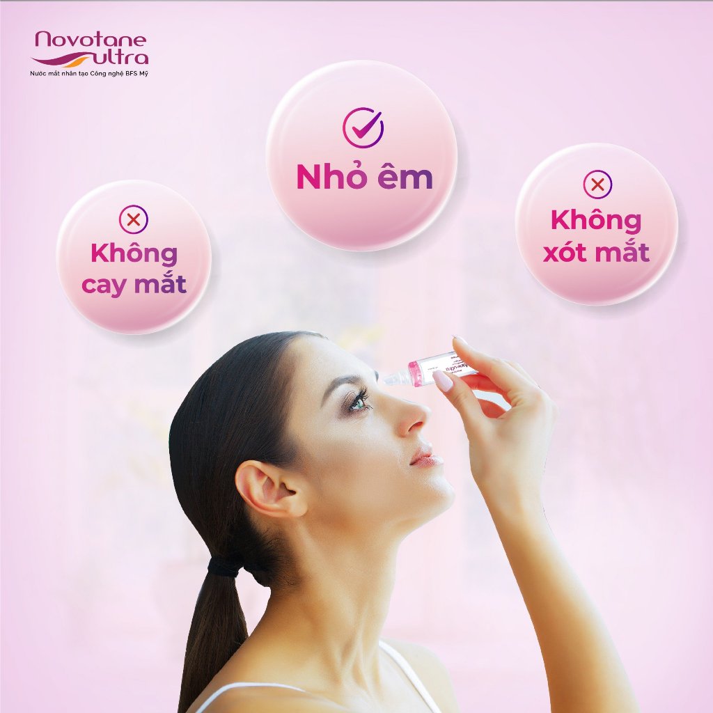 Mua 2 Nước Nhỏ Mắt 5ml Novotane Ultra Tặng 1 Hộp Khăn Giấy Cao Cấp Novotane