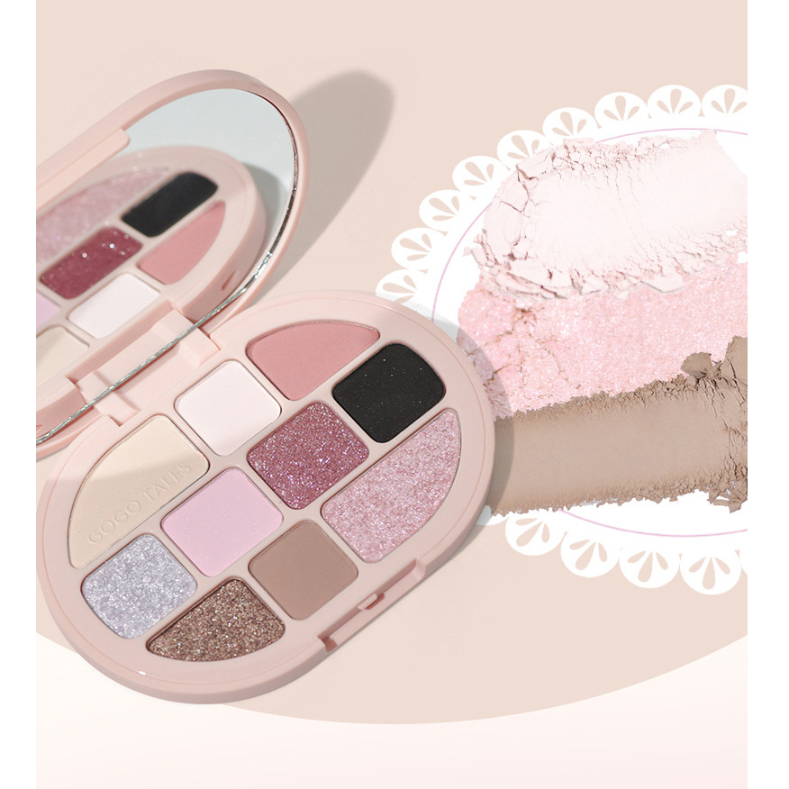 Bảng Phấn Mắt 10 Ô GOGO TALES Color Discovery Lolita Phong Cách Cổ Điển nhũ mắt bền lì GT486