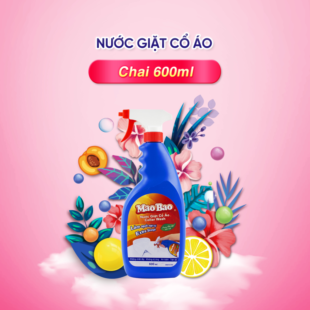 Nước Giặt Tẩy Cổ Áo Mao Bao 600ml