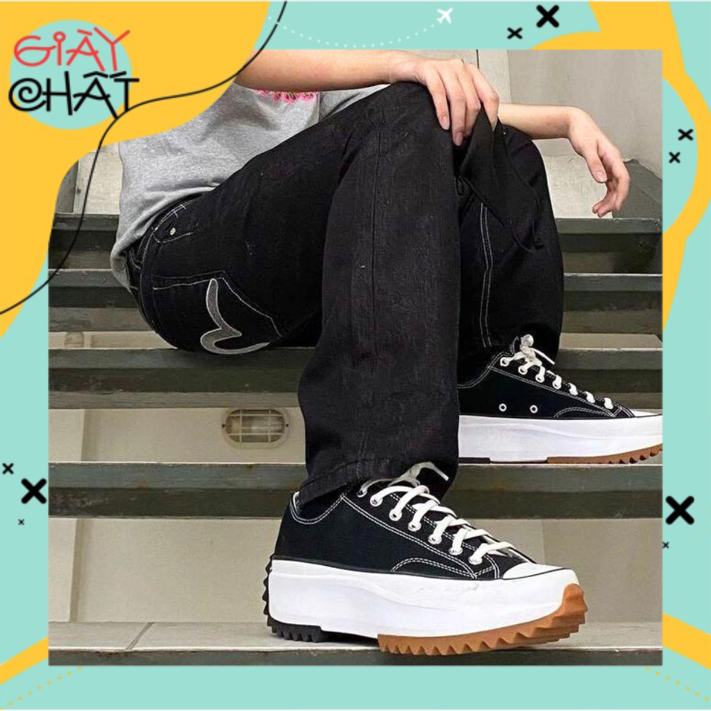 Giày Converse_Cổ Thấp Nam Nữ, Giày Converse_Run Star Đế Cao Cổ Thấp Full Box