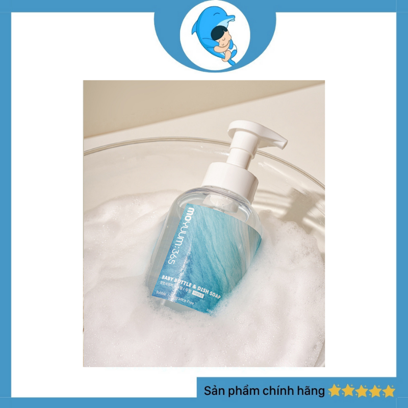 Nước rửa bình sữa bát đĩa ăn dặm thuần chay Moyuum365 Baby Bottle & Dish Cleanser