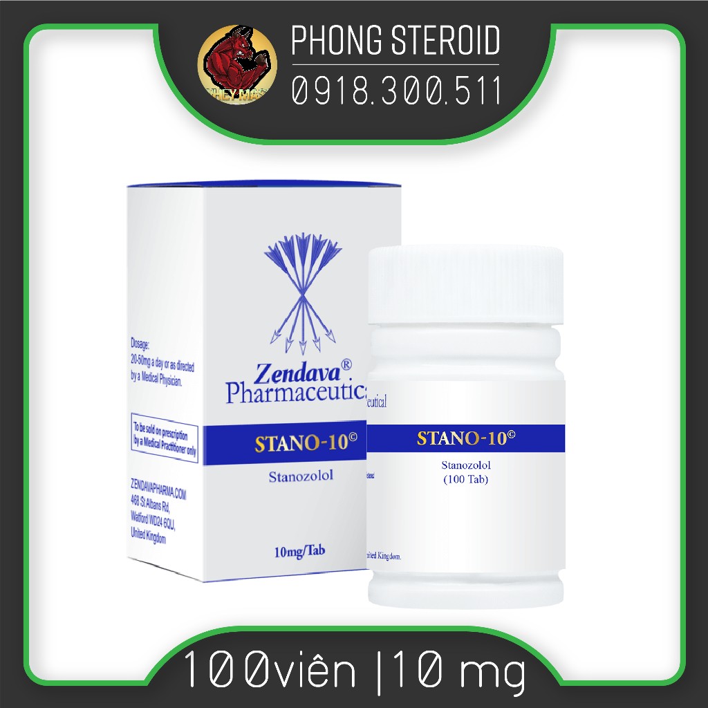 ⚡️GIẢM MỠ⚡️ STANO 10 mg  - CHÍNH HÃNG ZENDAVA 100 Viên