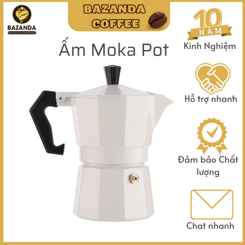 Ấm pha cà phê Moka,bình pha cà phê kiểu Ý