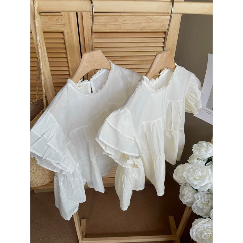 Áo xô Vivi tay bèo Surichau Clothing