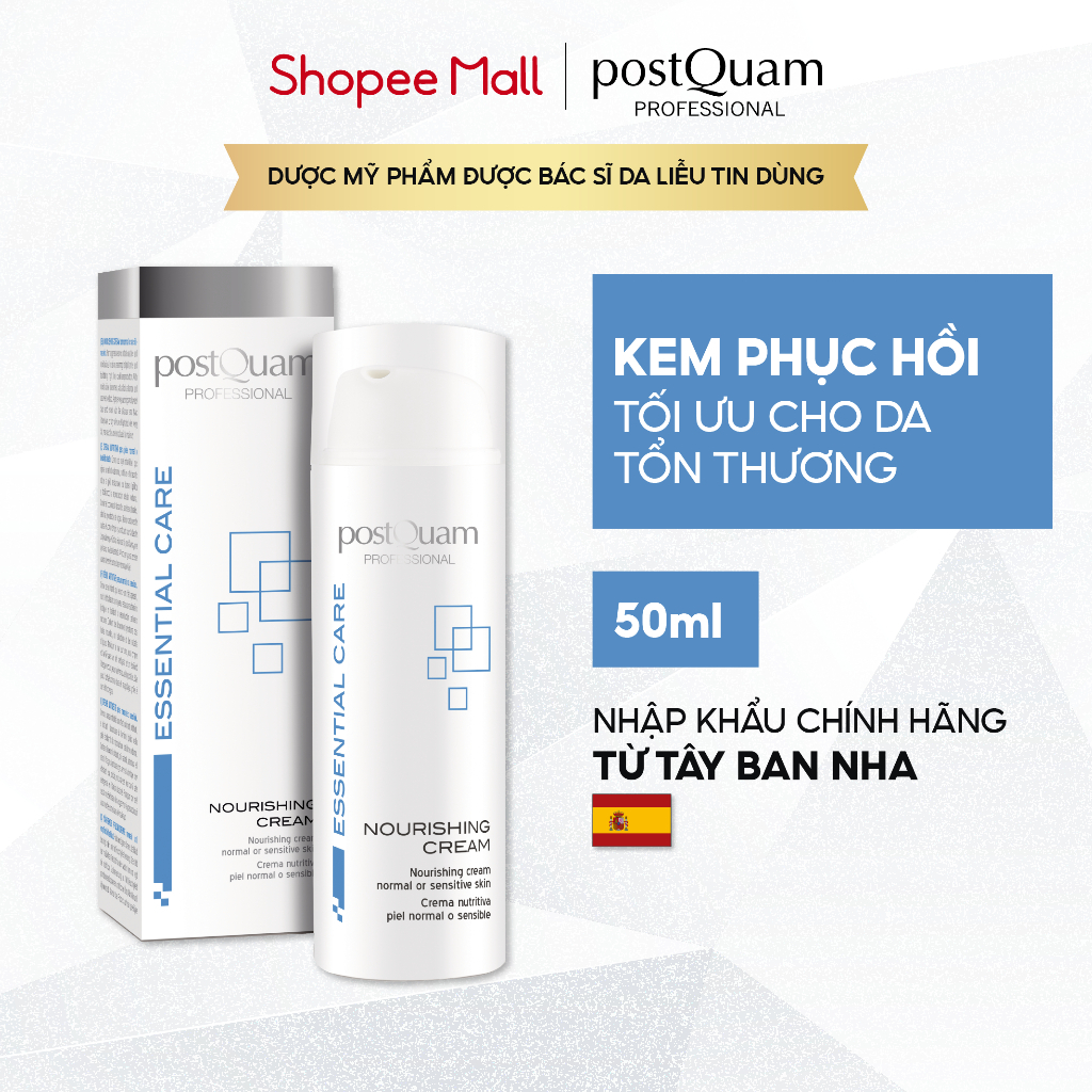 Kem Dưỡng POSTQUAM Nourishing Cream Làm Dịu Phục Hồi Tổn Thương Cho Da Thường, Nhạy Cảm 50ML