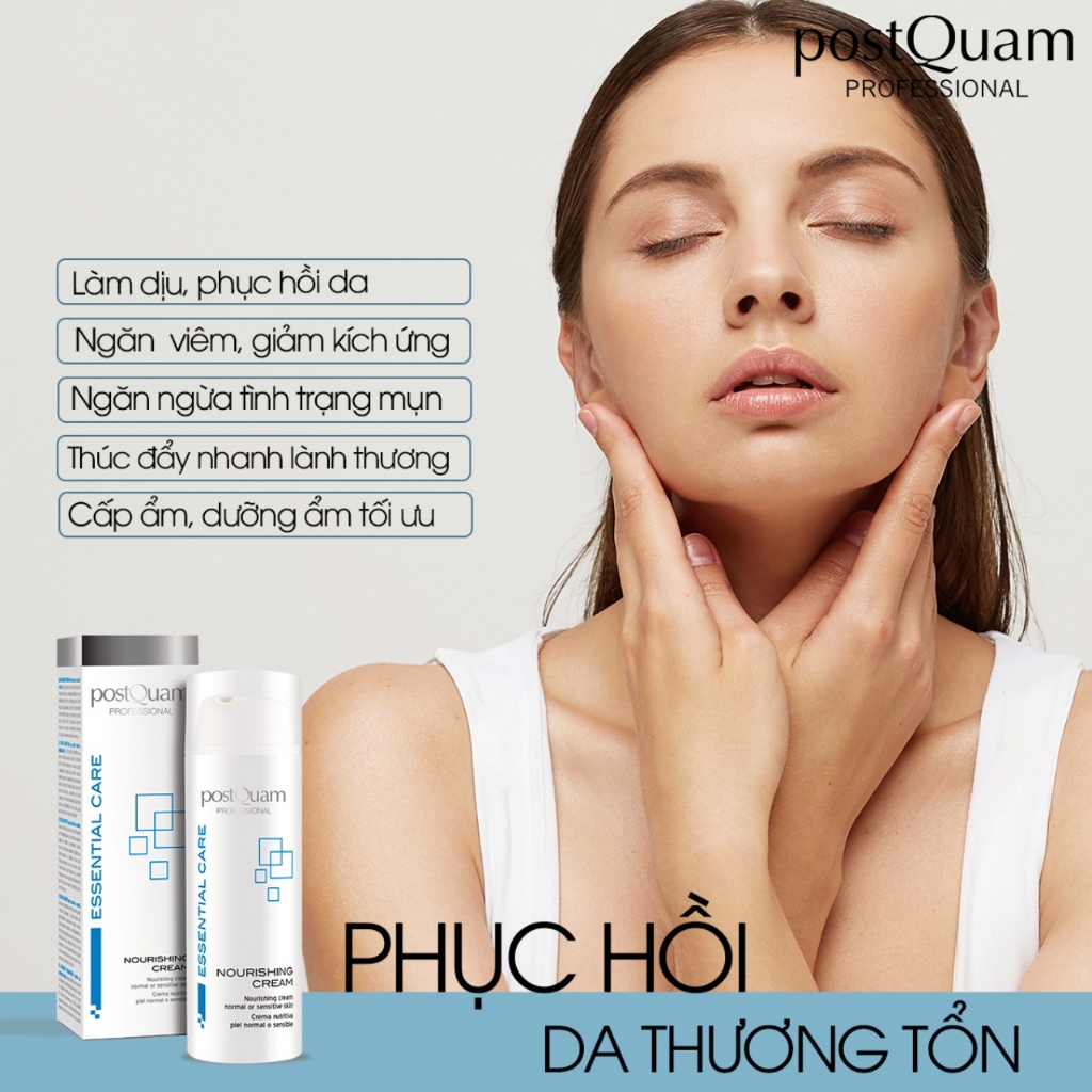 Kem Dưỡng POSTQUAM Nourishing Cream Làm Dịu Phục Hồi Tổn Thương Cho Da Thường, Nhạy Cảm 50ML