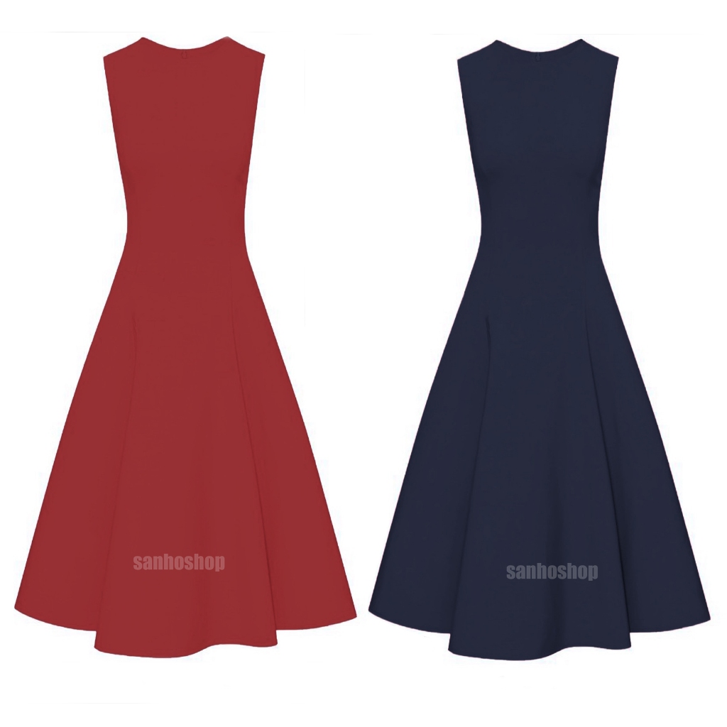 ĐẦM MIDI 0SCAR SLEEVELESS