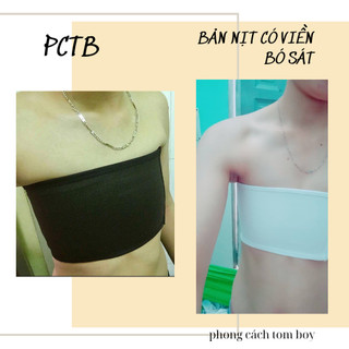 Phong Cách TomBoy [ Bản Ngang Có Viền Định Hình Ngực Phẳng Chống Tuột ]